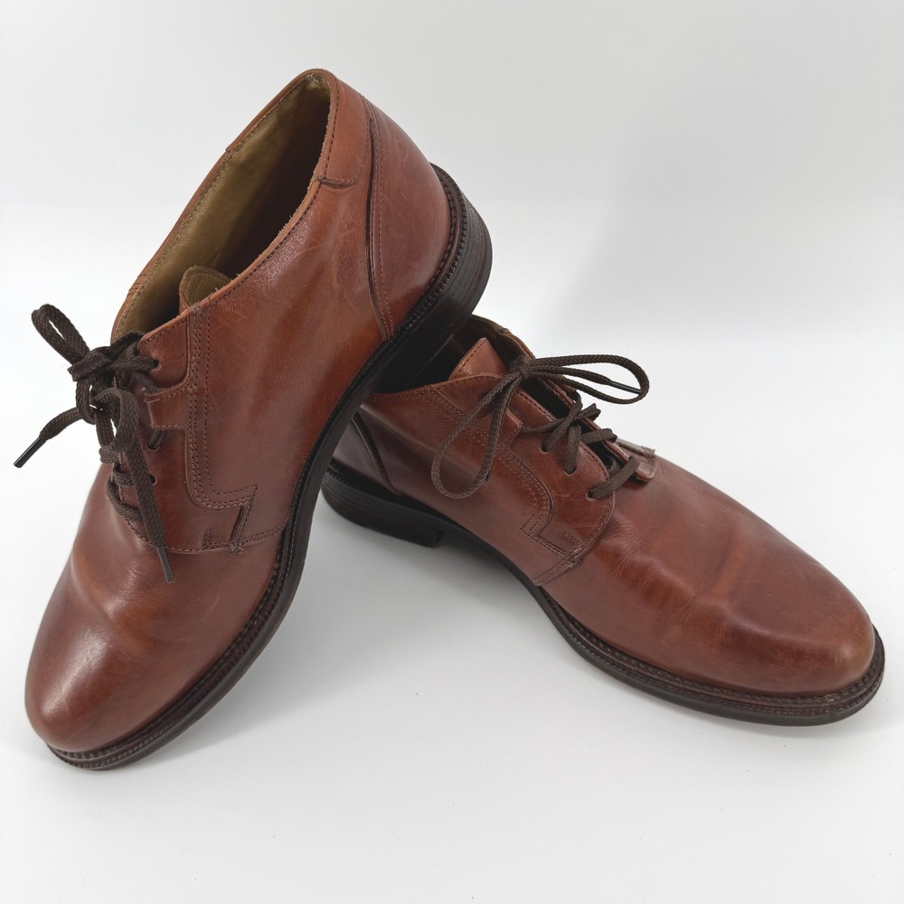 Cable & Co Chukka Boots Mens 8 Brown Italian Leather Lace Up Ankle Shoes